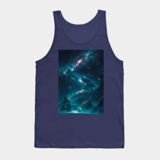 Zig Zag Galaxy in Space Tank Top